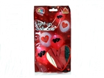 Világító LED-es lufi I Love You mintás 3db-os