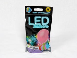 Világító LED-es lufi színes MIX2